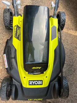 RYOBI 40V 18 in. 2-in-1 Cordless Battery Walk Behind Push Lawn Mower with 6.0 Ah Battery and Charger