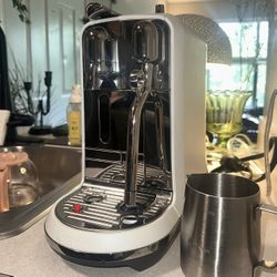 Breville Nespresso Original Creatista Plus “Sea Salt” Color with Milk Carafe