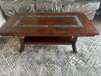 Set of coffee table with 2 side end tables