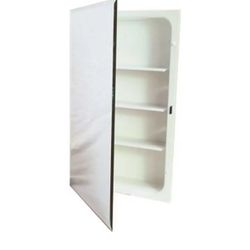Proplus 561280 16 in. x 20 in. Recessed Medicine Cabinet in White
