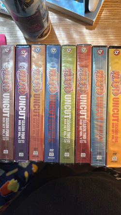 8 Naruto DVDs from season 1 - 4 NEW AND USED CHECK DESCRIPTION