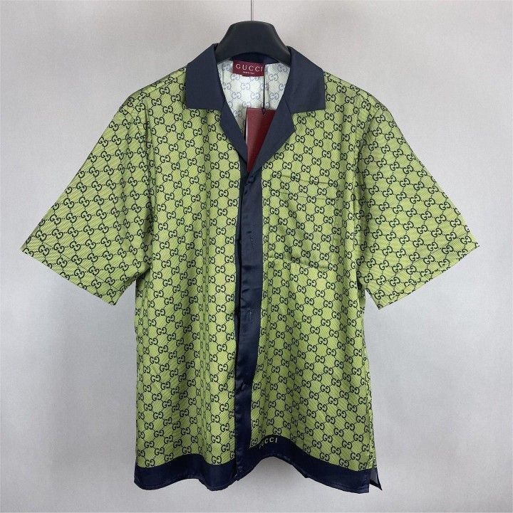 Gucci Double G Printed Short Sleeve Shirt