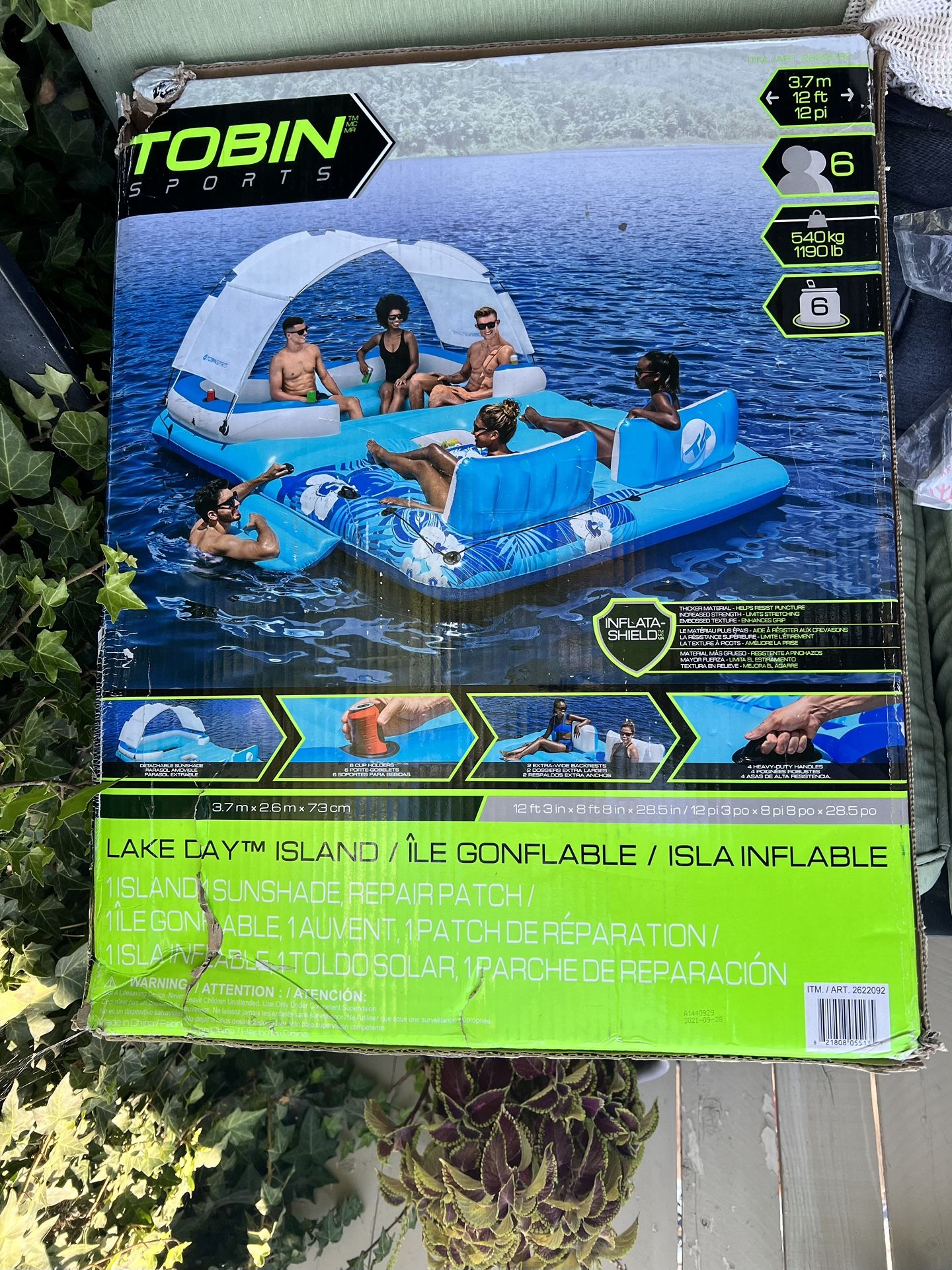 Tobin Sports Lake Day 6-person Inflatable Party Island for Sale in 