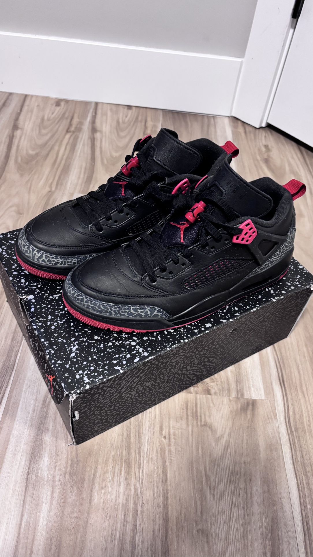 Black And Red Jordan Spizikes
