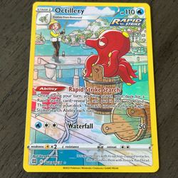 OCTILLERY 2022 Pokemon Brilliant Stars FULL ART Holo Ultra Rare POKÉMON LP