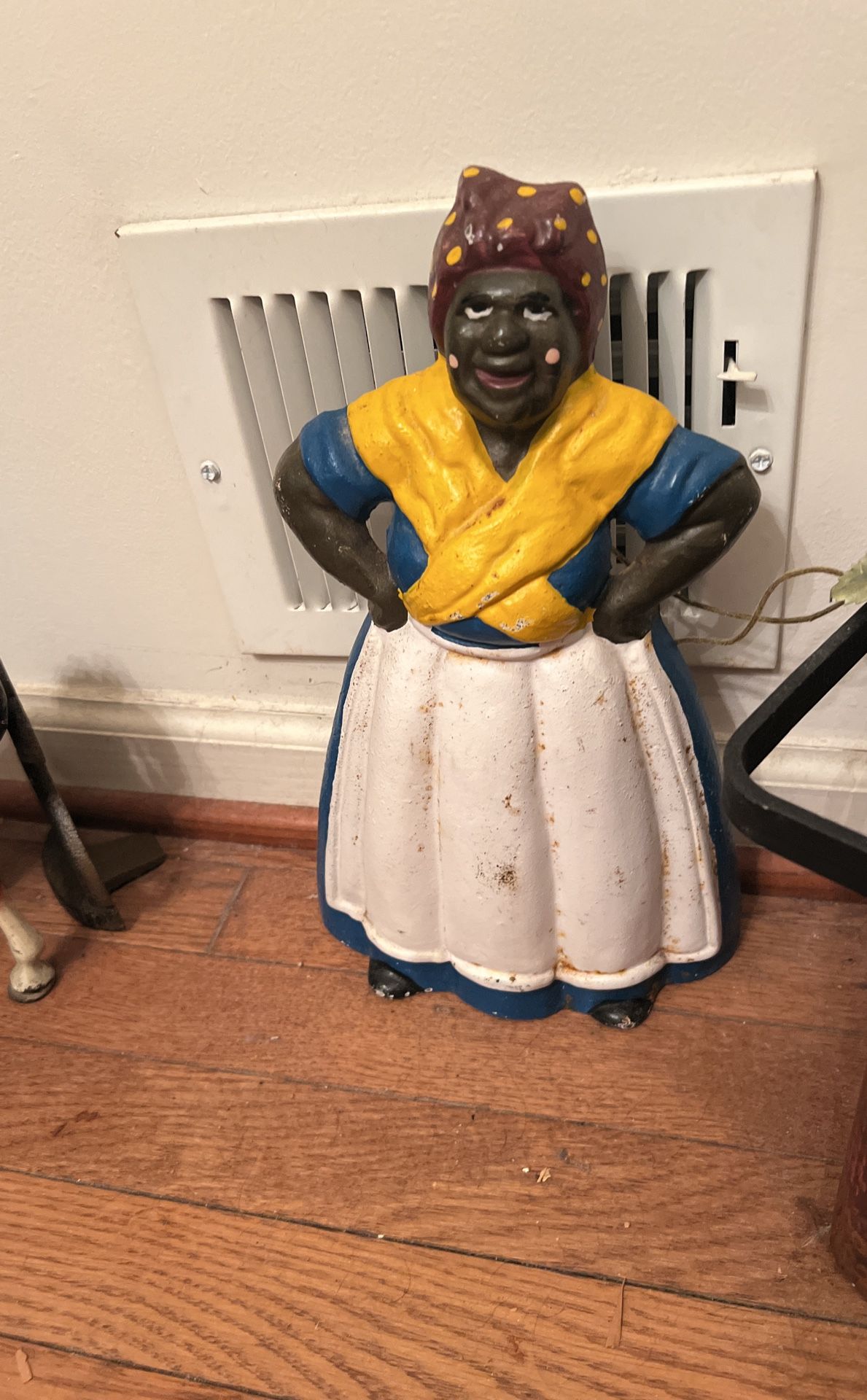 Old Large Cast Iron Door Stop