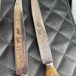 Vintage Antler Handled Waltcraft Sollingen Stainless Knive