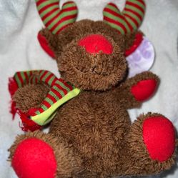 Christmas Reindeer Plush 12” New