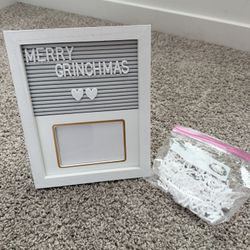 Standing Sign And Picture Frame 