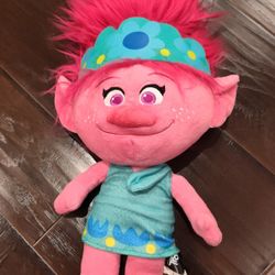 Plush Poppy Doll From Trolls Movie 20"
