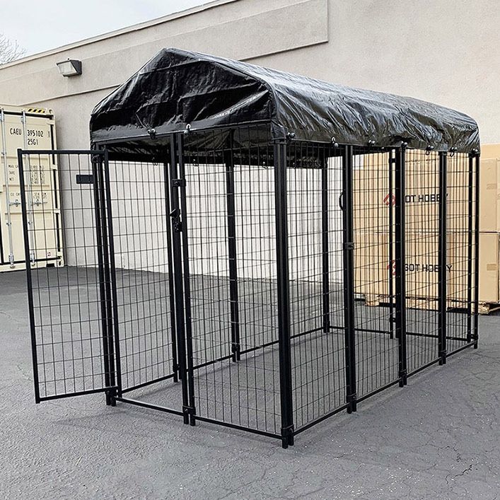 (Brand New) $230 Large Heavy Duty Kennel with Cover (8 x 4 x 6 FT) Dog Cage Crate Pet Playpen,All Products : American Fashion Style Bags On Sale
