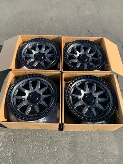 New 20” Black Rhino Calico Wheels For 6x139 (6x5.5) Trucks and SUVs