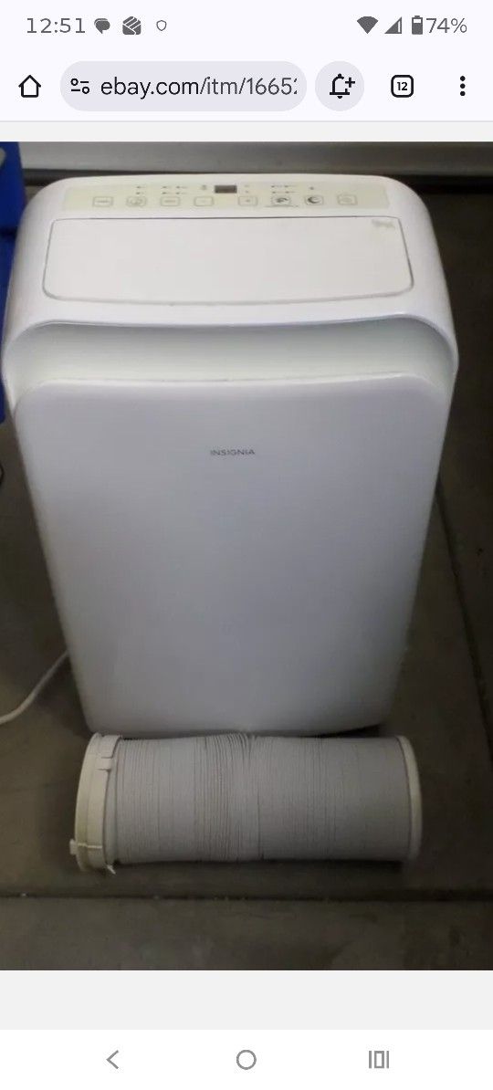 INSIGNIA 300 SQ. FT. PORTABLE AIR CONDITIONER NS-AC07PWH1