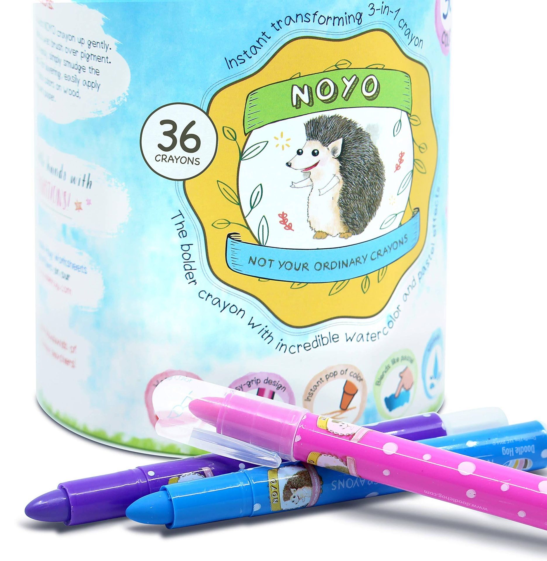 Noyo Color Gel Crayons; 36-Pack