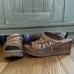 A.S. 98 Nicolls Wedge Sandal Size 38