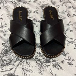 Black Sandals 