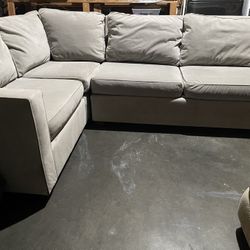 West Elm Gray Henry Sectional Washable Covers 