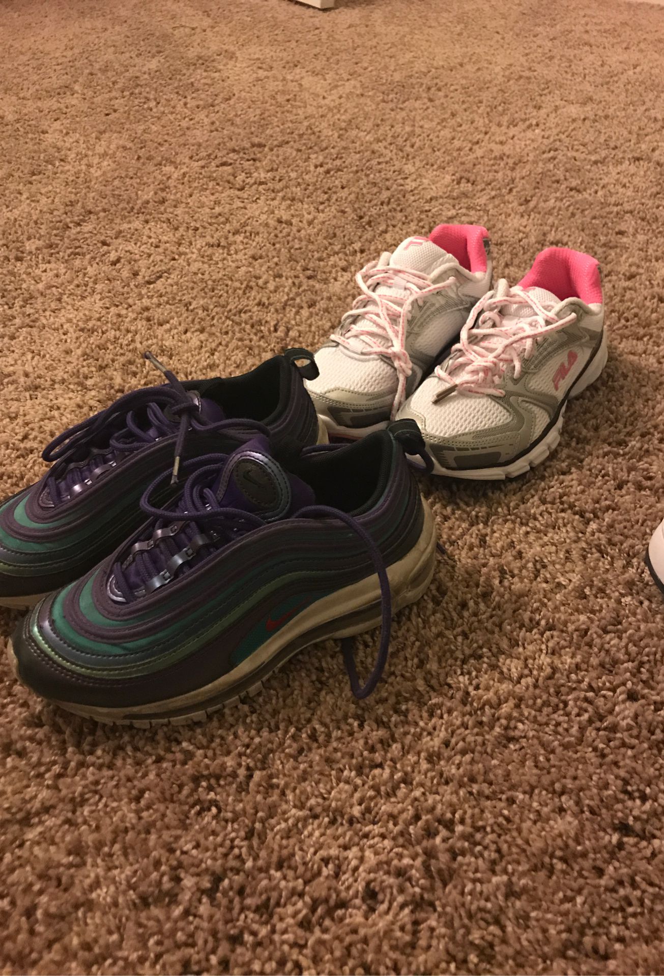 Nike’s and Fila deal 2 shoes for 30$ size 3.5y