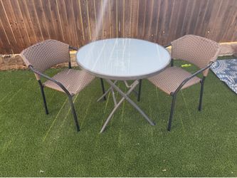 Patio table and chairs