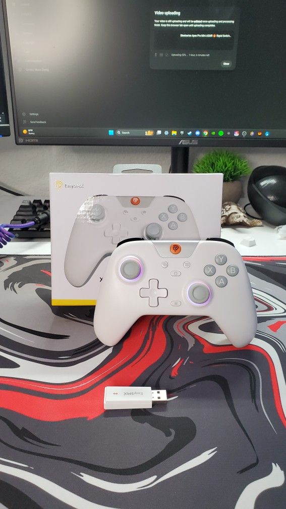 EasySMX X05 Wireless Controller for PC/Android/Steam Deck- Bluetooth Controller Gamepad with Hall Effect Joysticks and Trigger,Turbo,Rumble Vibration 