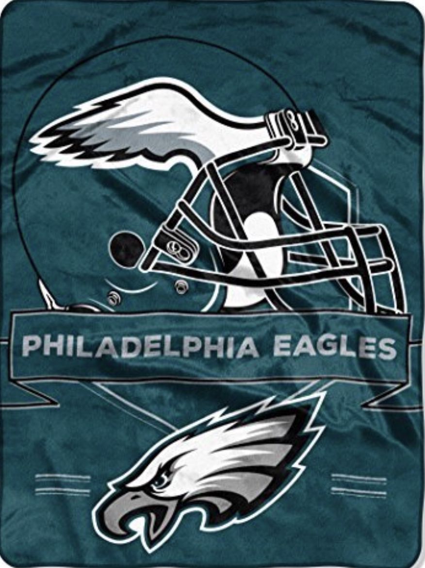 Philadelphia Eagles Plush Throw Blanket, Measure 60 by 80 inches