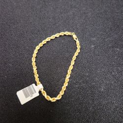 14k Bracelet Rope Style