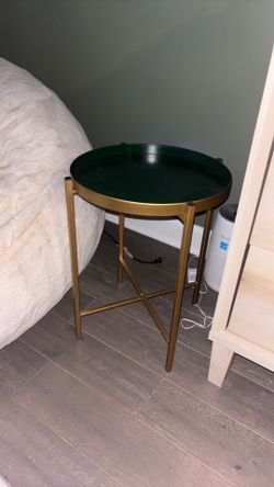 Green side table