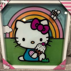 Hello Kitty Shadow Box Art
