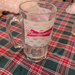 Large Budweiser Beer Mug
