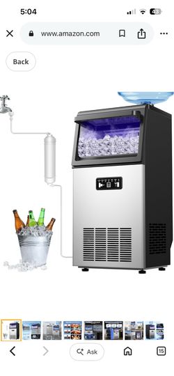 New hundred pound commercial ice machine for 140