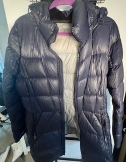 Calvin Klein Women’s Long Packable Down Coat – Size L – Premium Down – LIKE NEW!