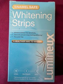 Whitening strips for teeth. Lumineux Enamel safe