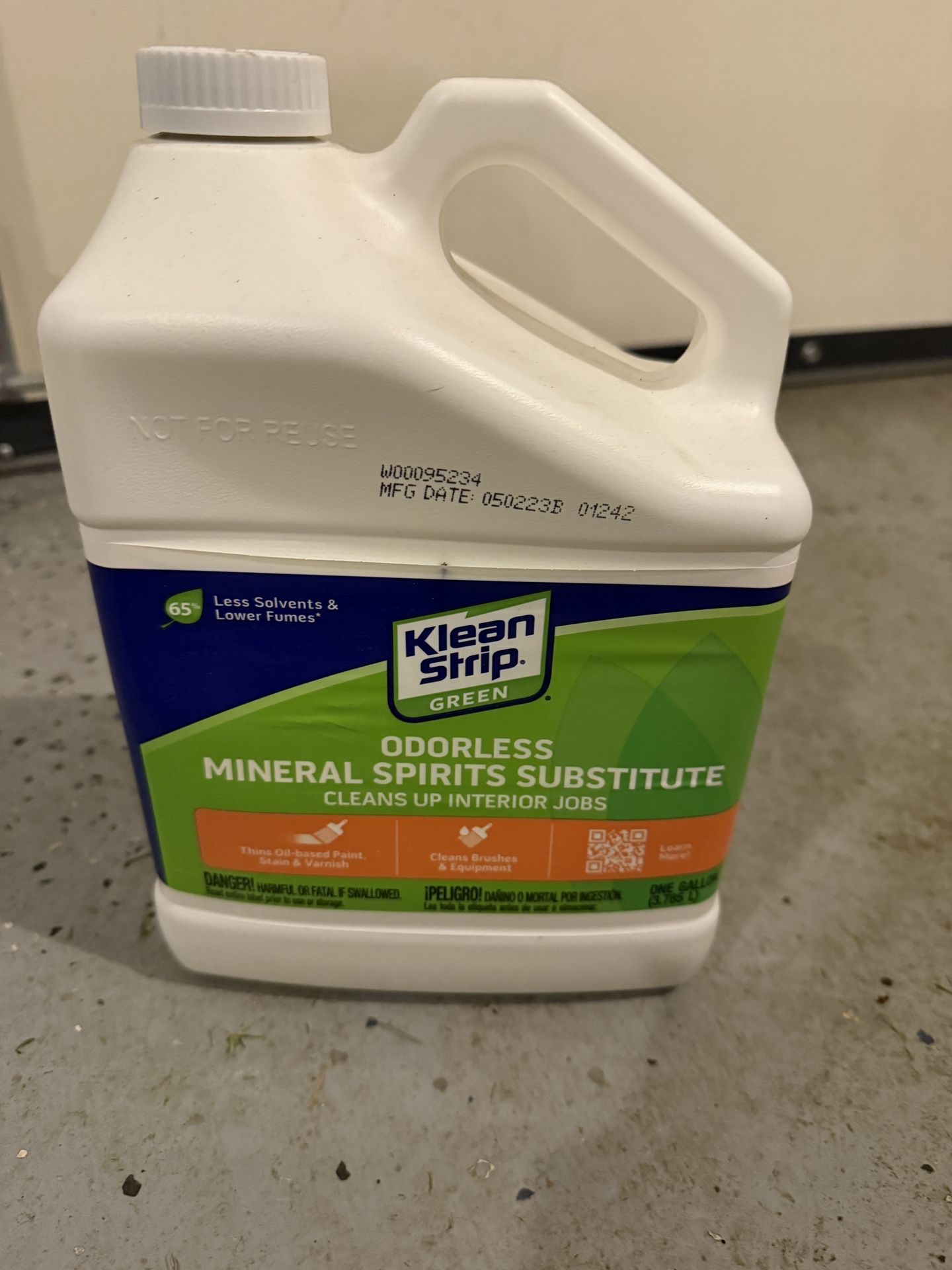 Klean-Strip Green Odorless Mineral Spirits, 1 Gallon