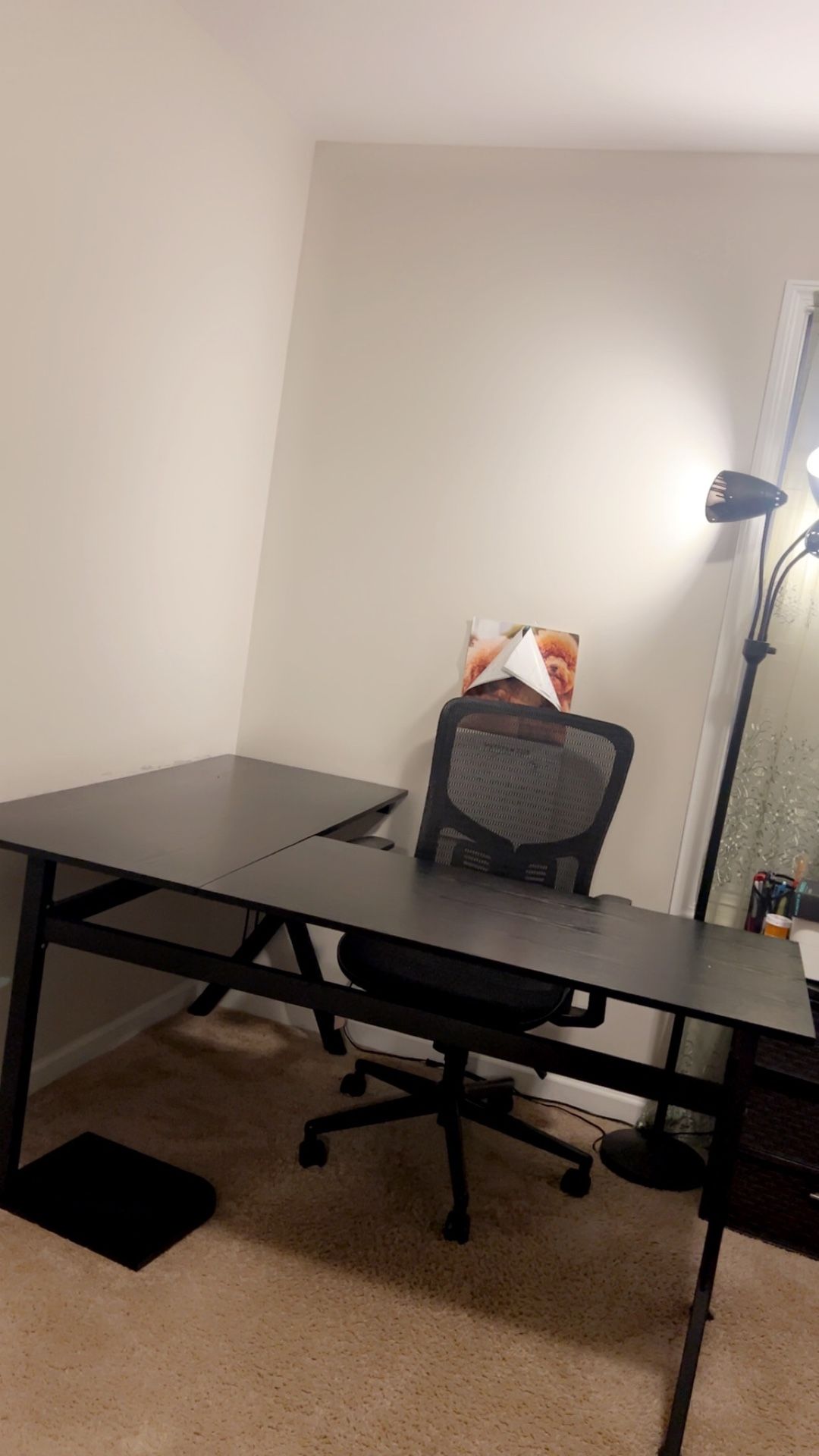 Double Wide Desk. 51”X61”
