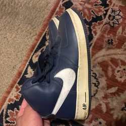 Size 8.5 Navy Blue Air Force Ones