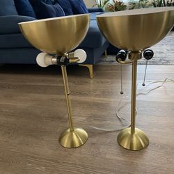 Set of 2 Modern Table Lamps – Stylish & Minimal – $50 (Albany)