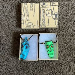 Tiki Handmade Molded Mask Necklaces Brand New 