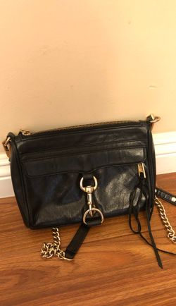 Rebecca Minkoff leather crossbody in black color