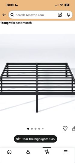 Queen size memory mattress frame