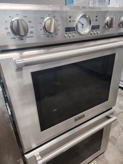 Thermador double oven 30 inch stainless steel electric