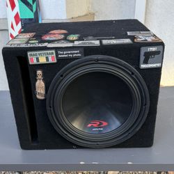 Alpine Type R 12” Subwoofer in Custom Box - Works Great