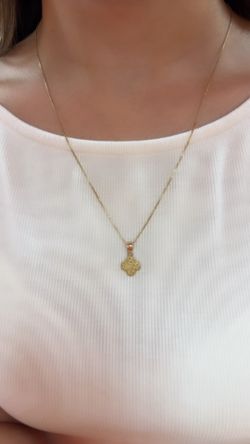 14k Clover Necklace