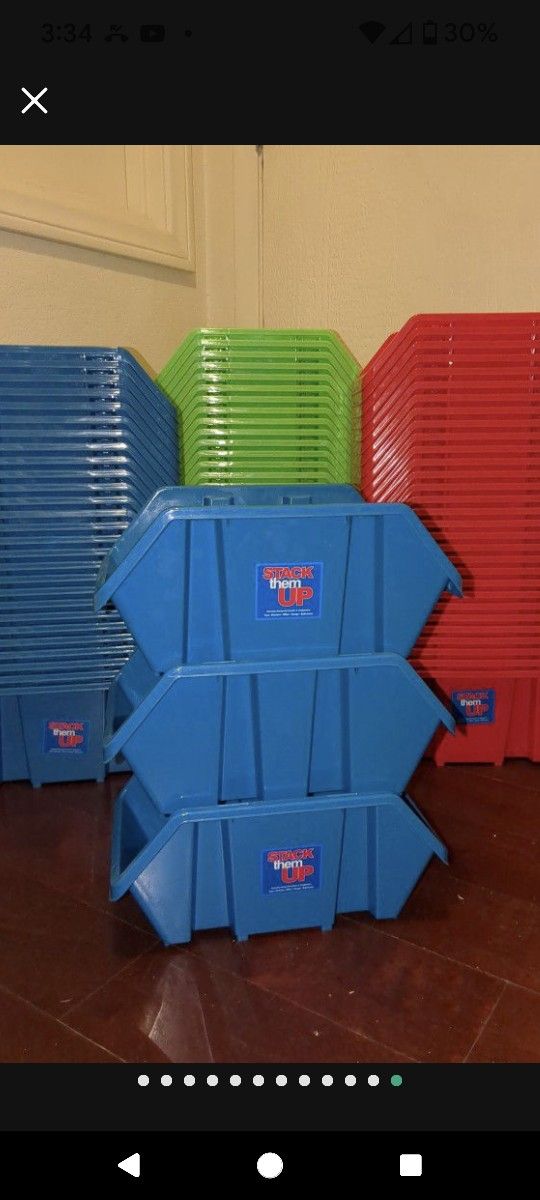 Stackable Storage Bins Organizer Container Baskets for Sale in Las ...