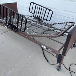 Heavy Duty Hospital Bed with Support Rails 