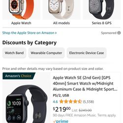 SE Apple Watches 