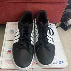 Puma Shoes for Men Smash V2 Bold Size 13 Tennis Black White Athletic In