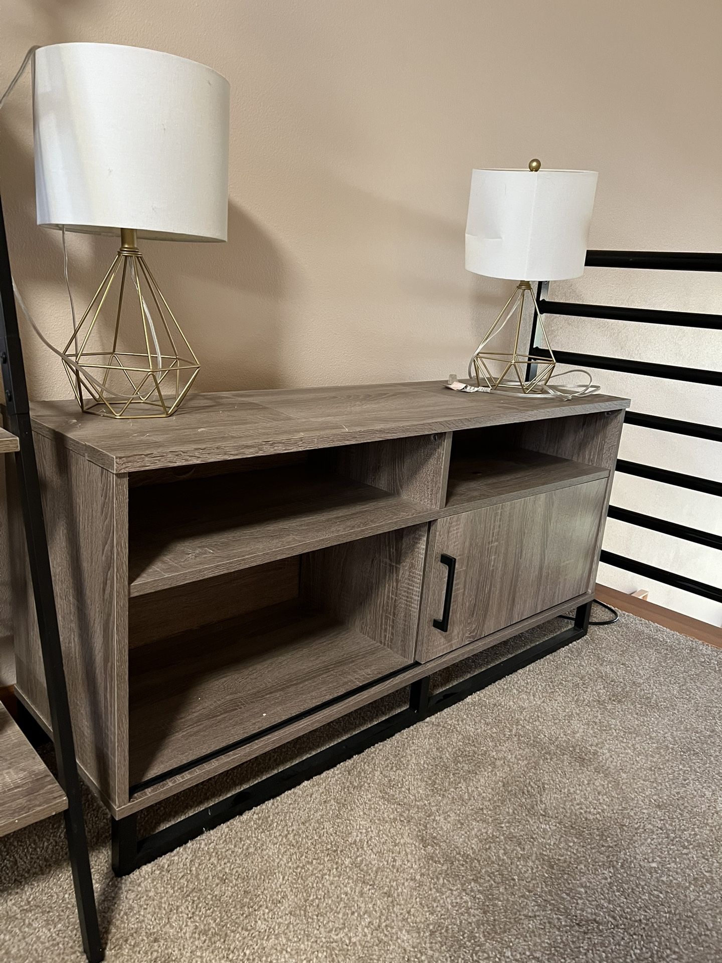 Dresser with lights