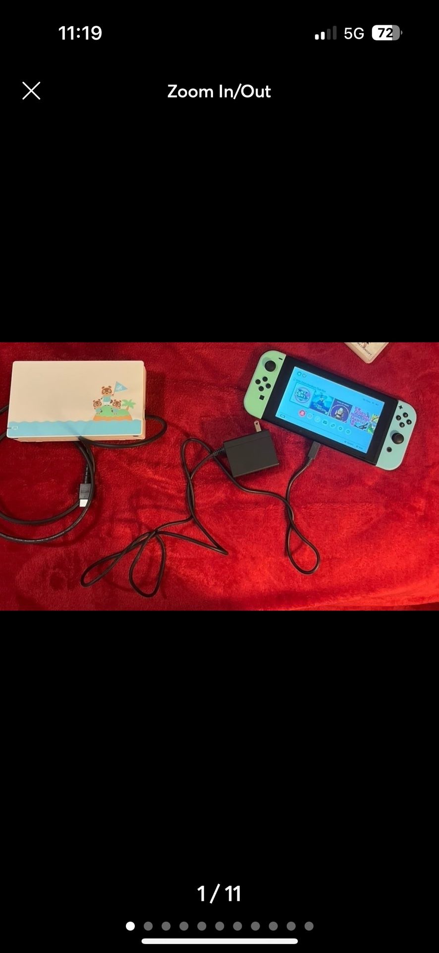 Nintendo Switch Animal Crossing: New Horizons Edition in White/Multicolor