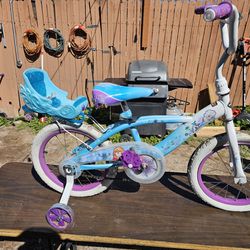 bike for girl with helmet included  