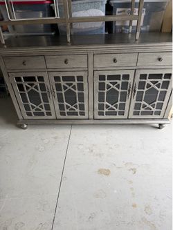 Silver buffet/sideboard cabinet